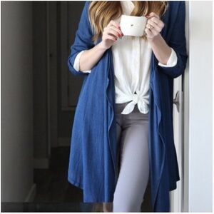 NYDJ Cascade Indigo Denim Flowy Jacket - Size M/L